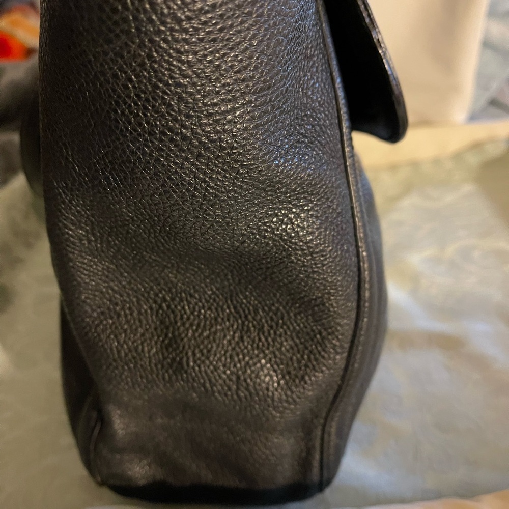 Tory Burch Shoulder Black Bag Pebbled Leather - Picture 6 of 9
